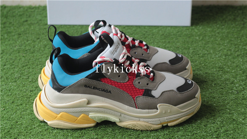 Balenciaga 2017 Fall Winter Triple-S Grey Red